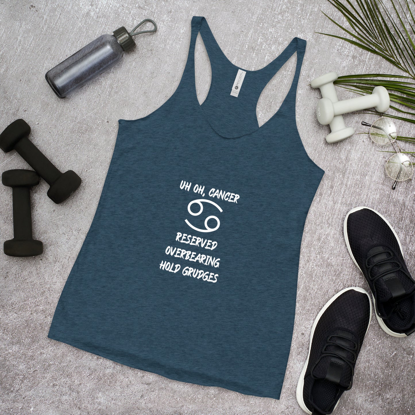 “Uh Oh, Cancer” Women's Racerback Tank