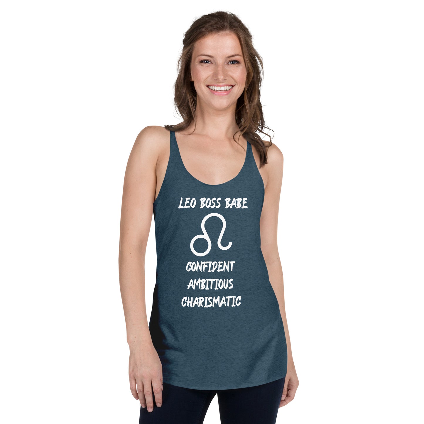“Leo Boss Babe” Women's Racerback Tank