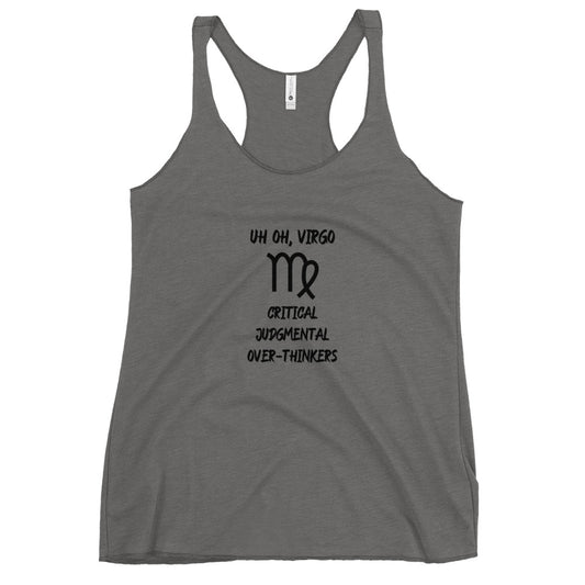 “Uh Oh, Virgo” Women's Racerback Tank