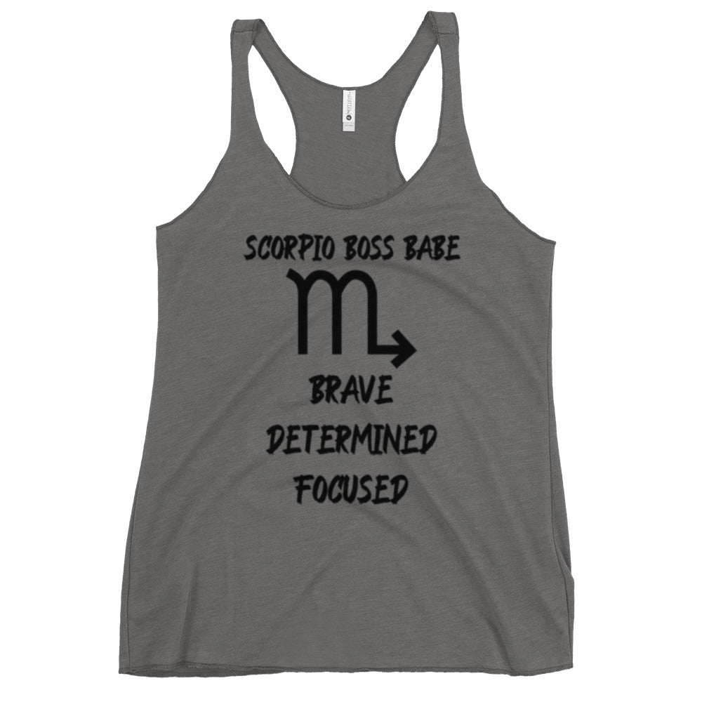 “Scorpio Boss Babe” Women's Racerback Tank