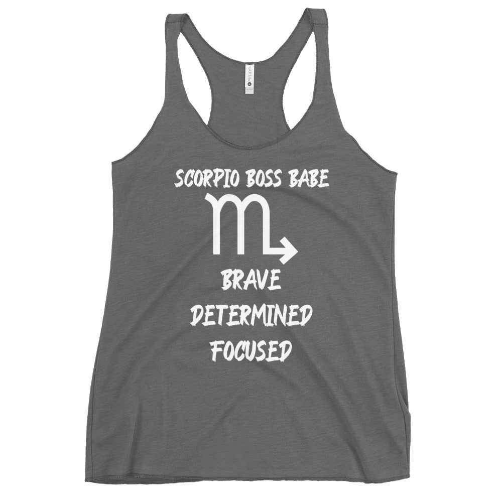 “Scorpio Boss Babe” Women's Racerback Tank