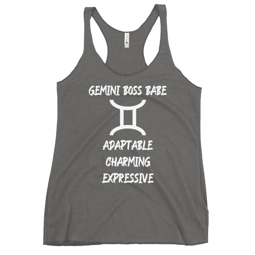 “Gemini Boss Babe” Women's Racerback Tank