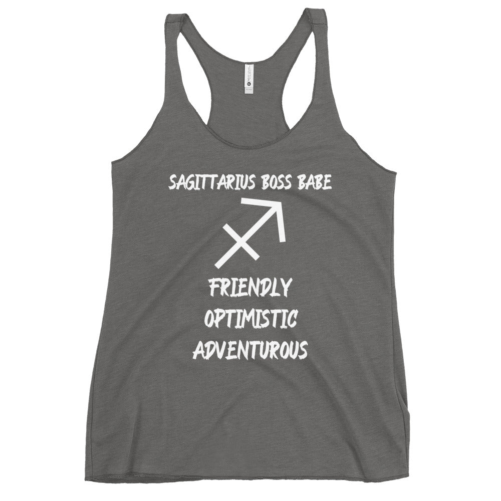 “Sagittarius Boss Babe” Women's Racerback Tank