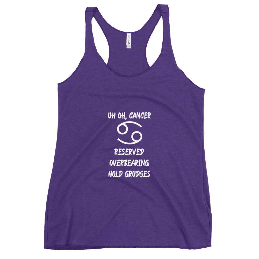“Uh Oh, Cancer” Women's Racerback Tank