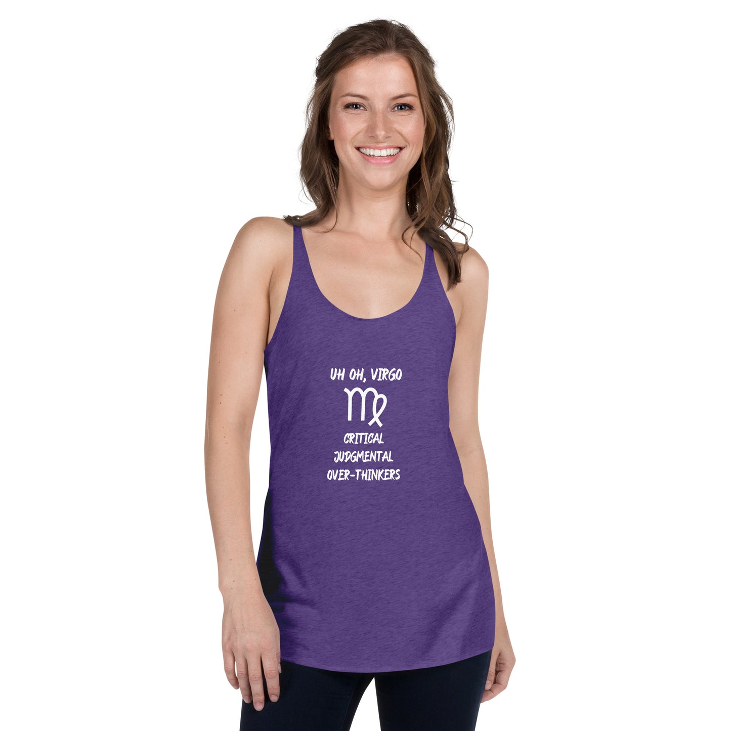 “Uh Oh, Virgo” Women's Racerback Tank