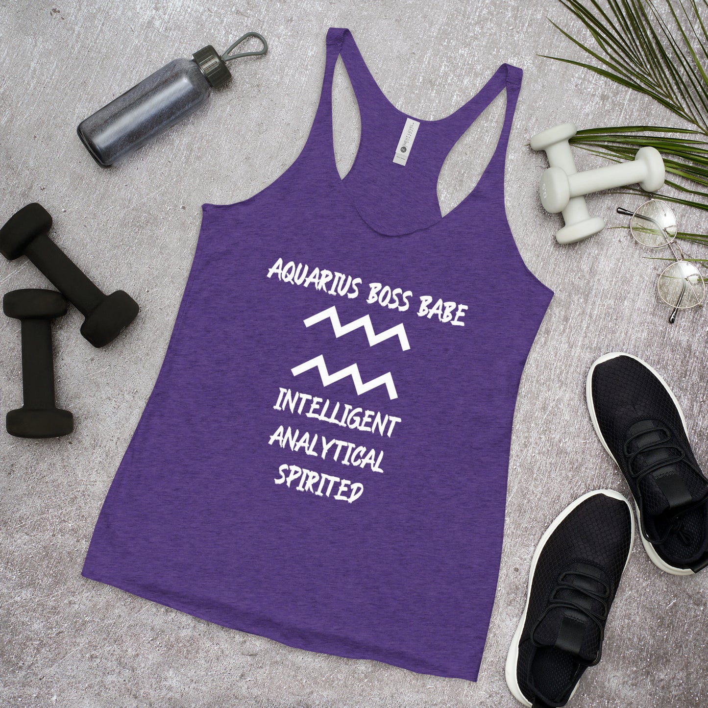 “Aquarius Boss Babe” Women's Racerback Tank