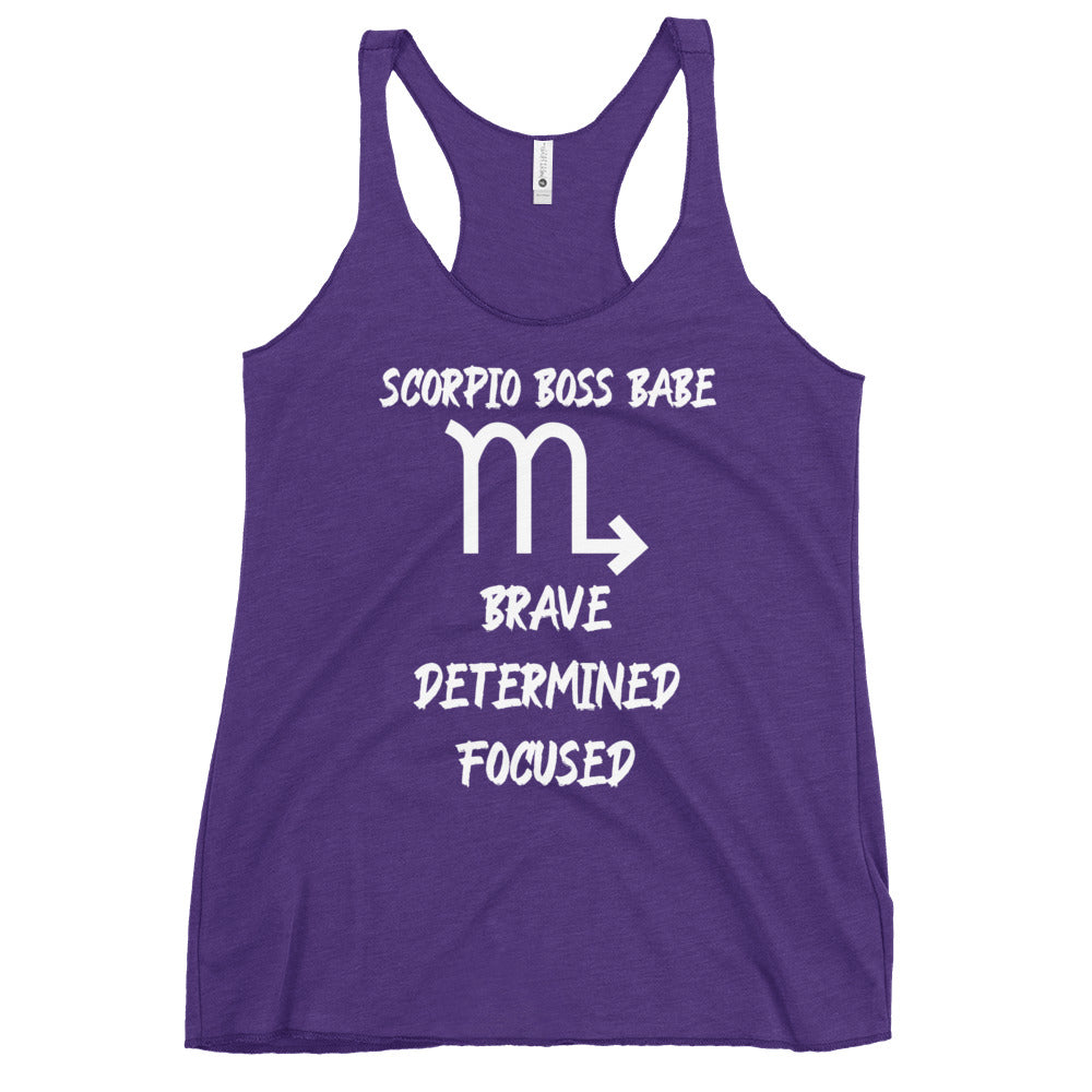 “Scorpio Boss Babe” Women's Racerback Tank