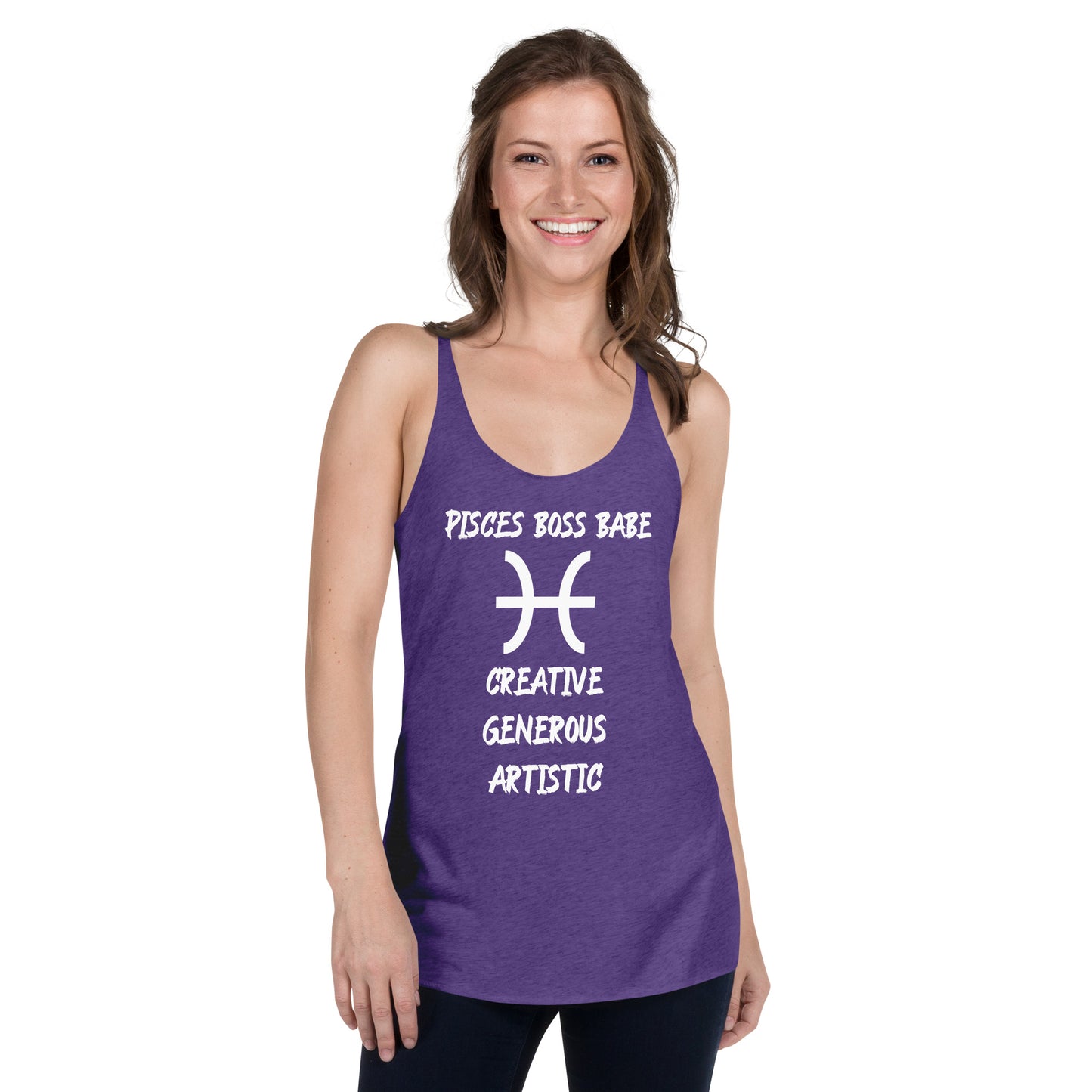 “Pisces Boss Babe” Women's Racerback Tank