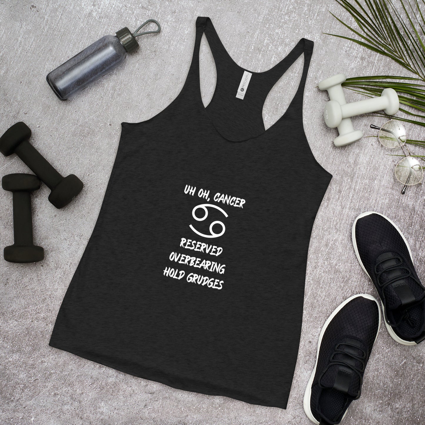 “Uh Oh, Cancer” Women's Racerback Tank