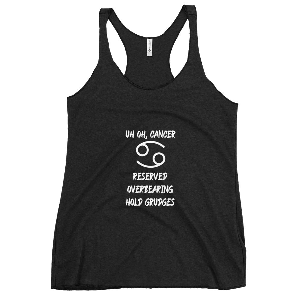 “Uh Oh, Cancer” Women's Racerback Tank