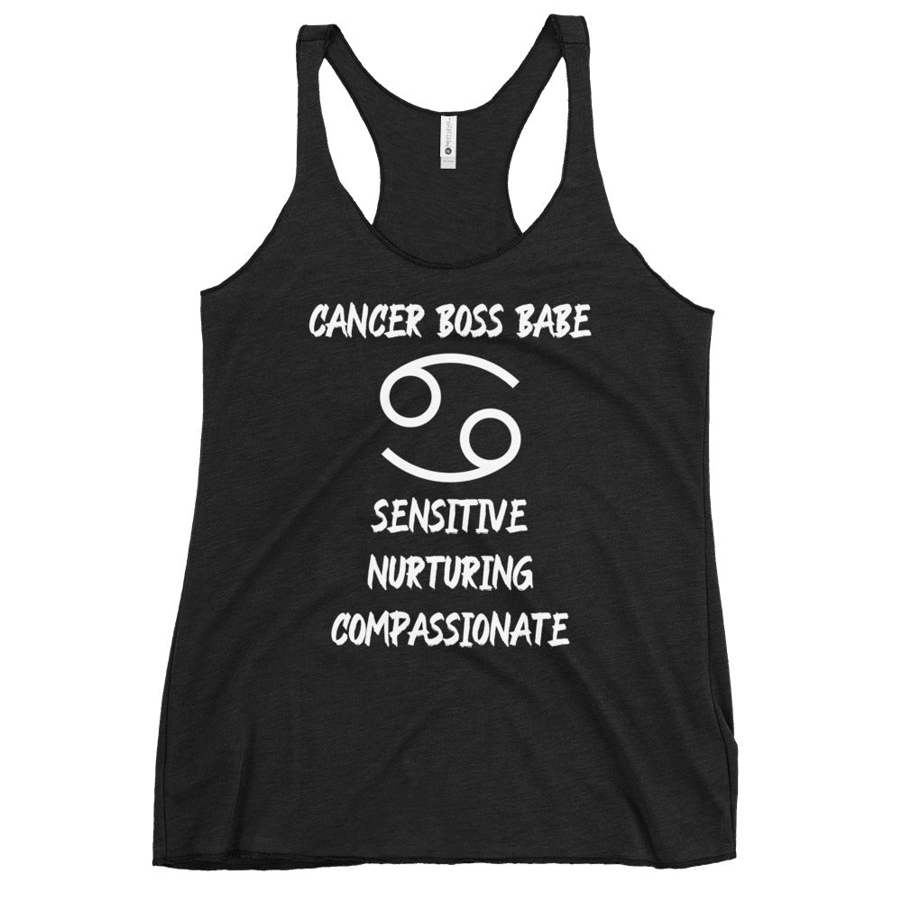 “Cancer Boss Babe” Women's Racerback Tank