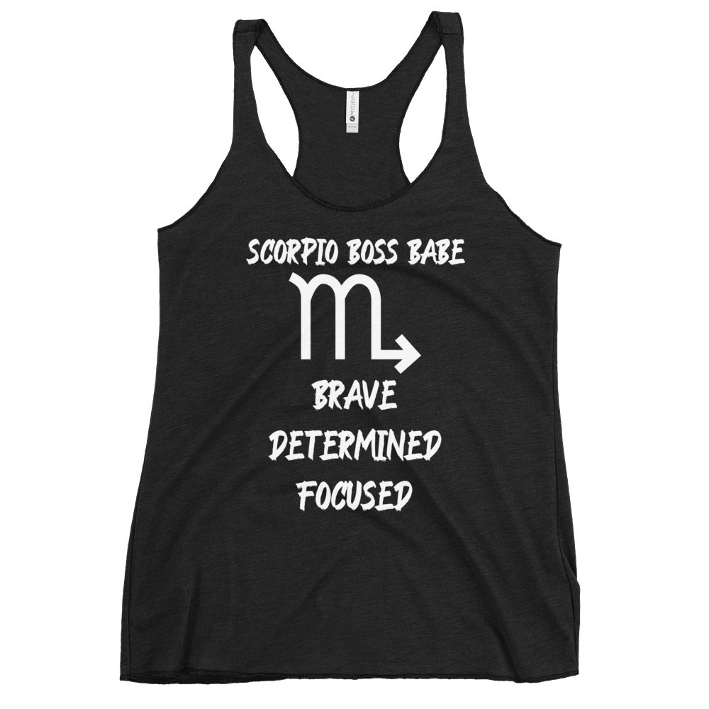 “Scorpio Boss Babe” Women's Racerback Tank