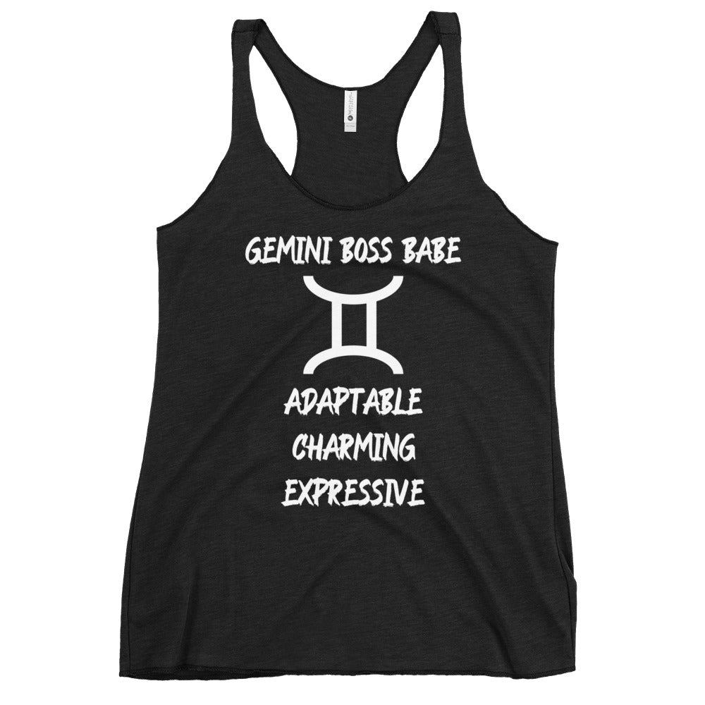 “Gemini Boss Babe” Women's Racerback Tank