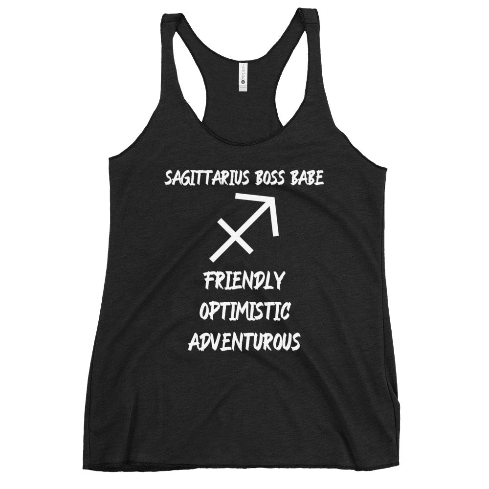 “Sagittarius Boss Babe” Women's Racerback Tank