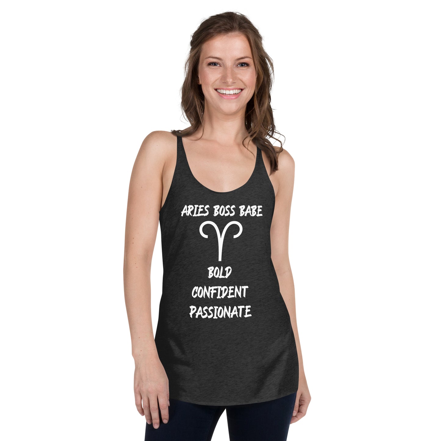 “Aries Boss Babe” Women's Racerback Tank