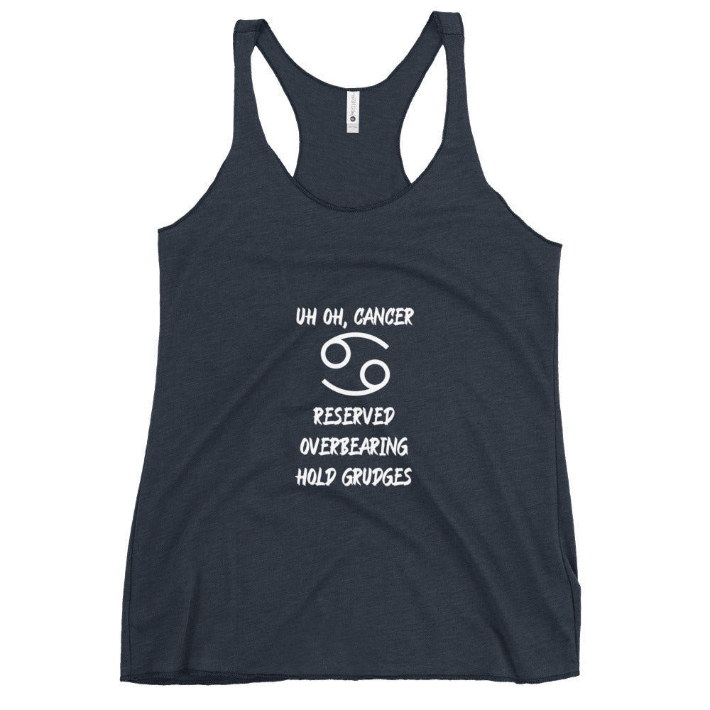 “Uh Oh, Cancer” Women's Racerback Tank