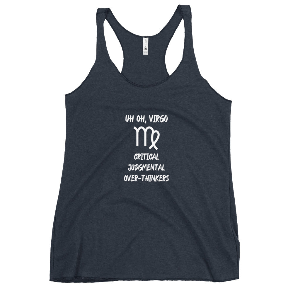 “Uh Oh, Virgo” Women's Racerback Tank