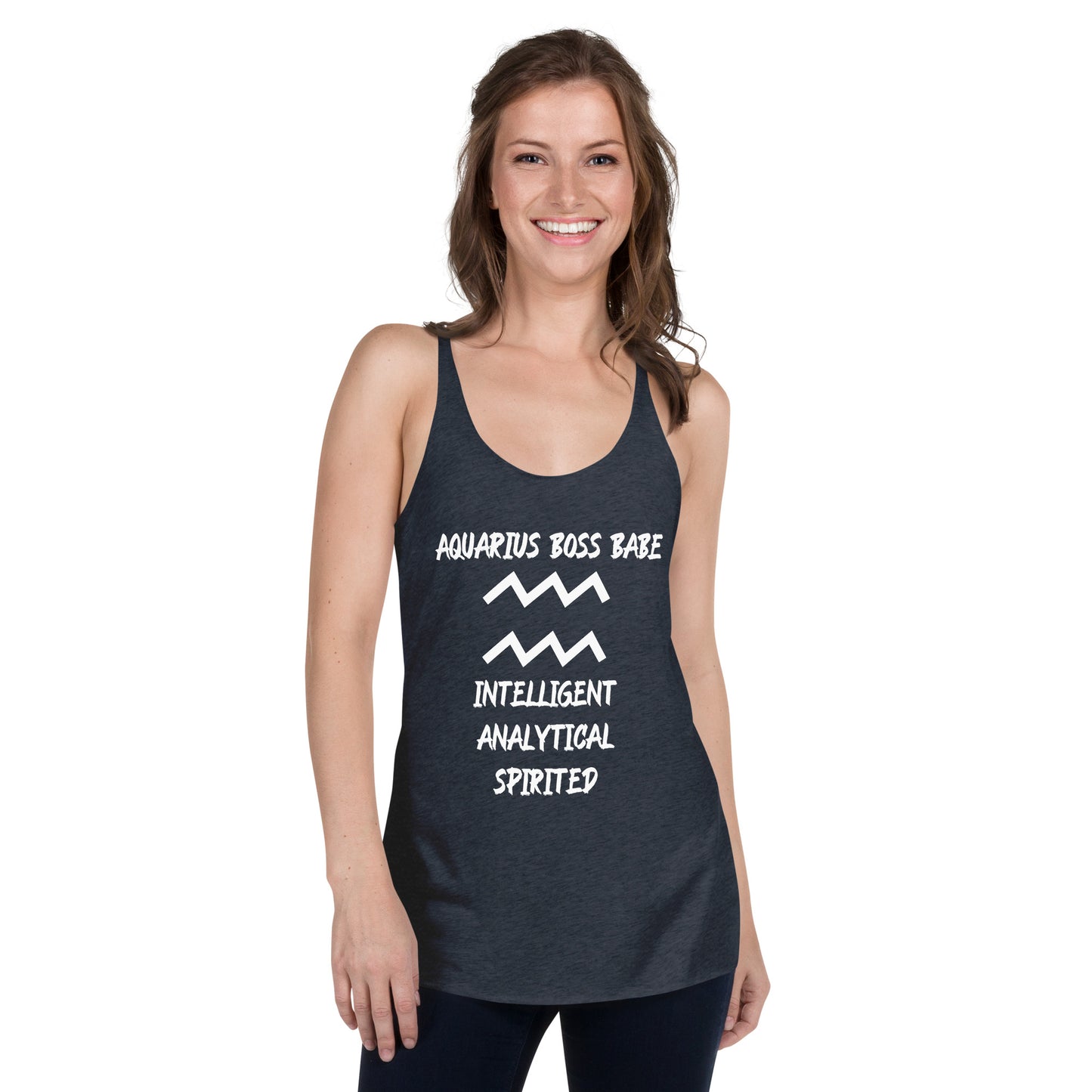 “Aquarius Boss Babe” Women's Racerback Tank