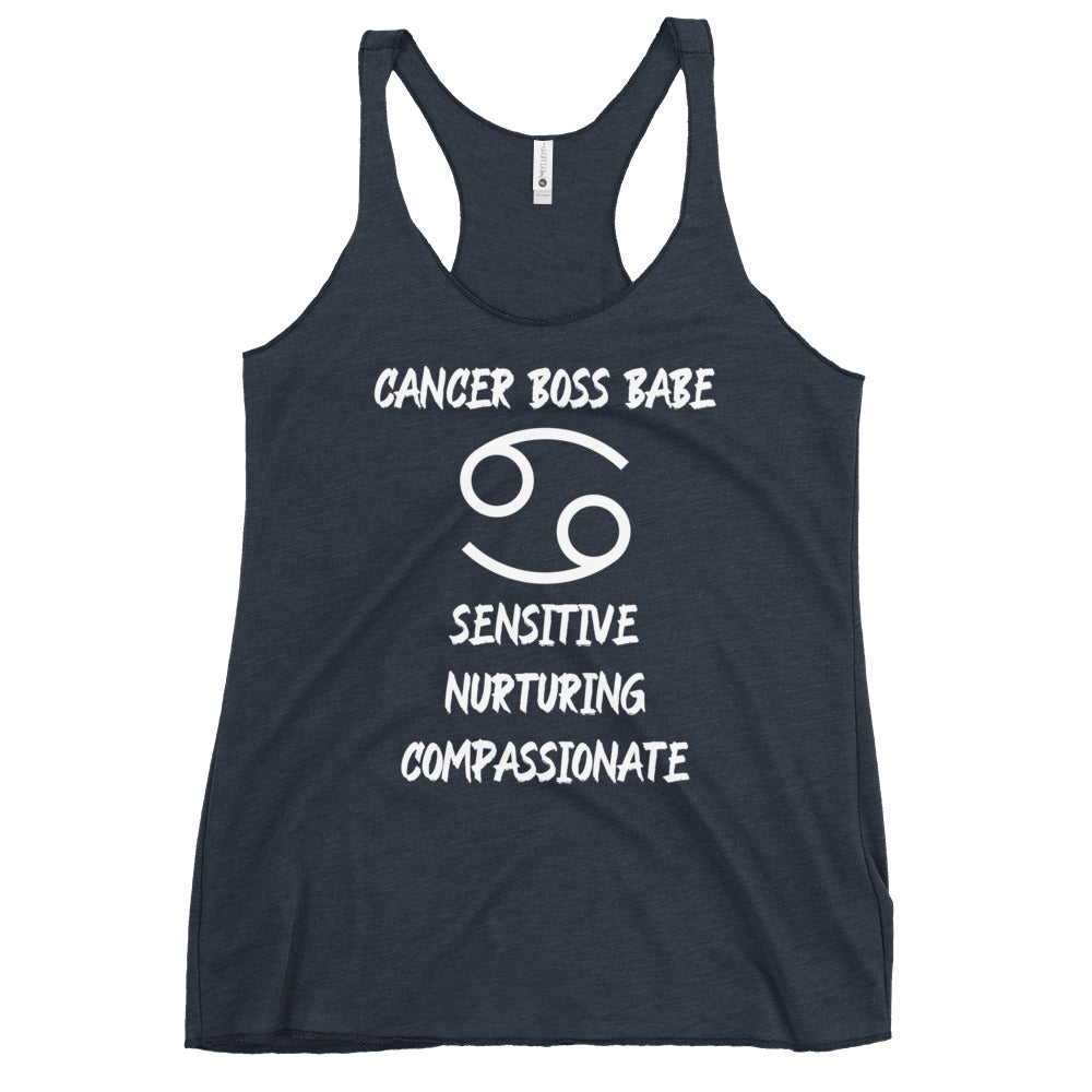 “Cancer Boss Babe” Women's Racerback Tank