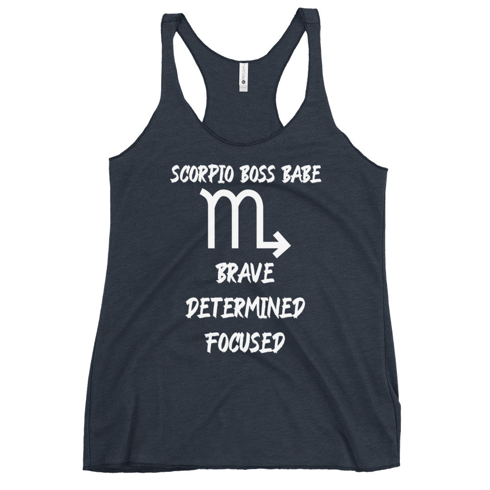 “Scorpio Boss Babe” Women's Racerback Tank
