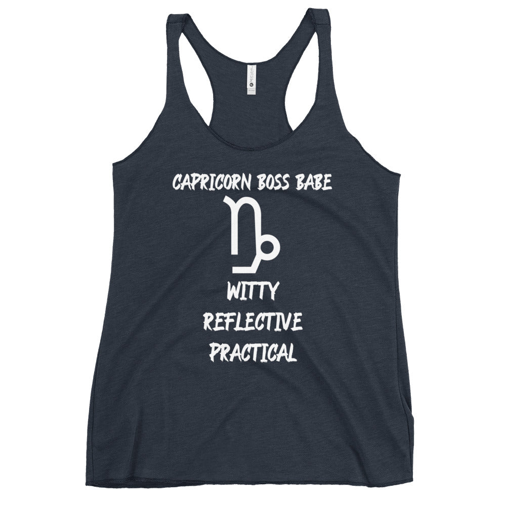 “Capricorn Boss Babe” Women's Racerback Tank