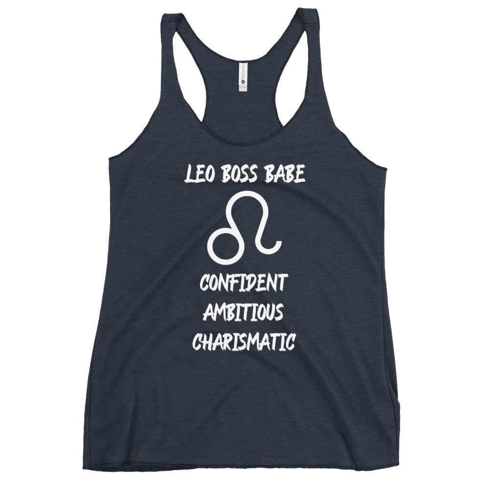 “Leo Boss Babe” Women's Racerback Tank