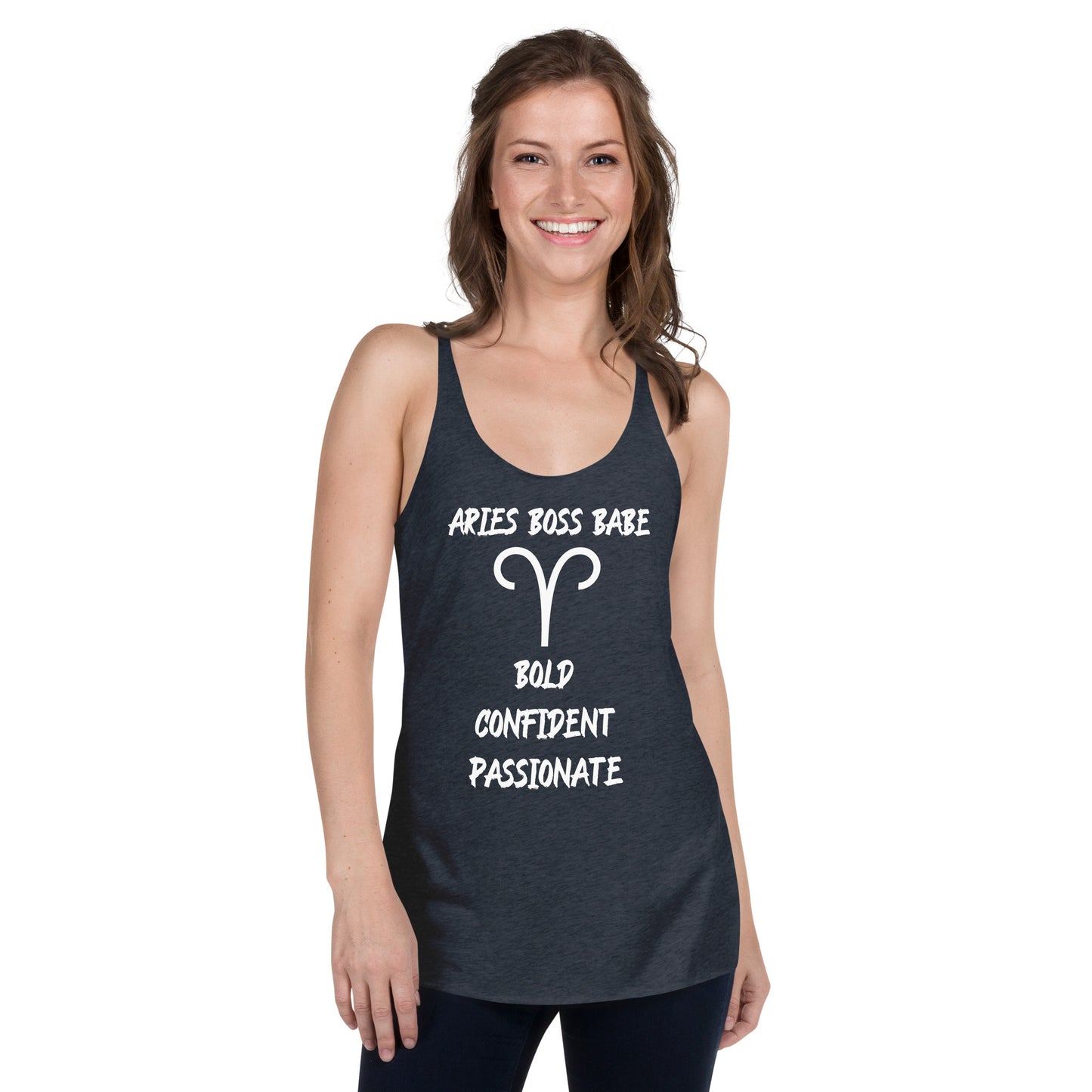 “Aries Boss Babe” Women's Racerback Tank