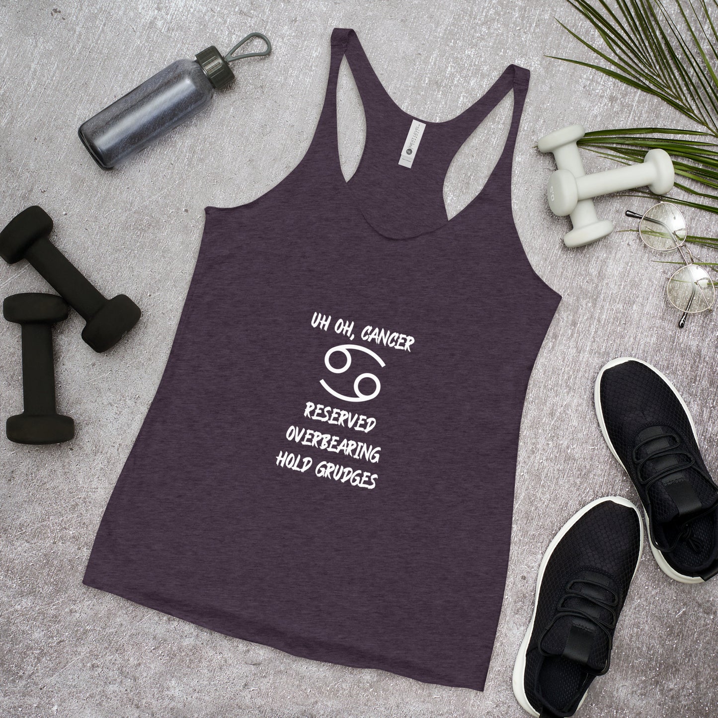 “Uh Oh, Cancer” Women's Racerback Tank