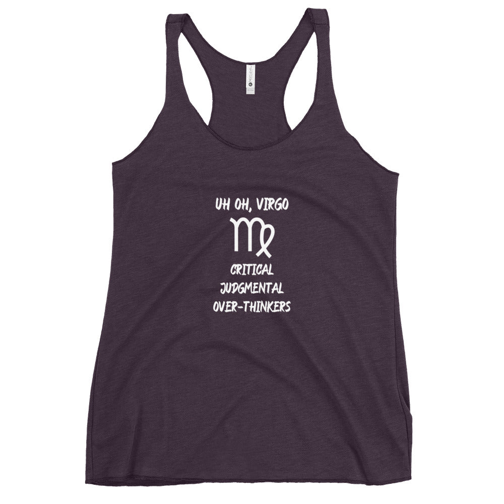 “Uh Oh, Virgo” Women's Racerback Tank