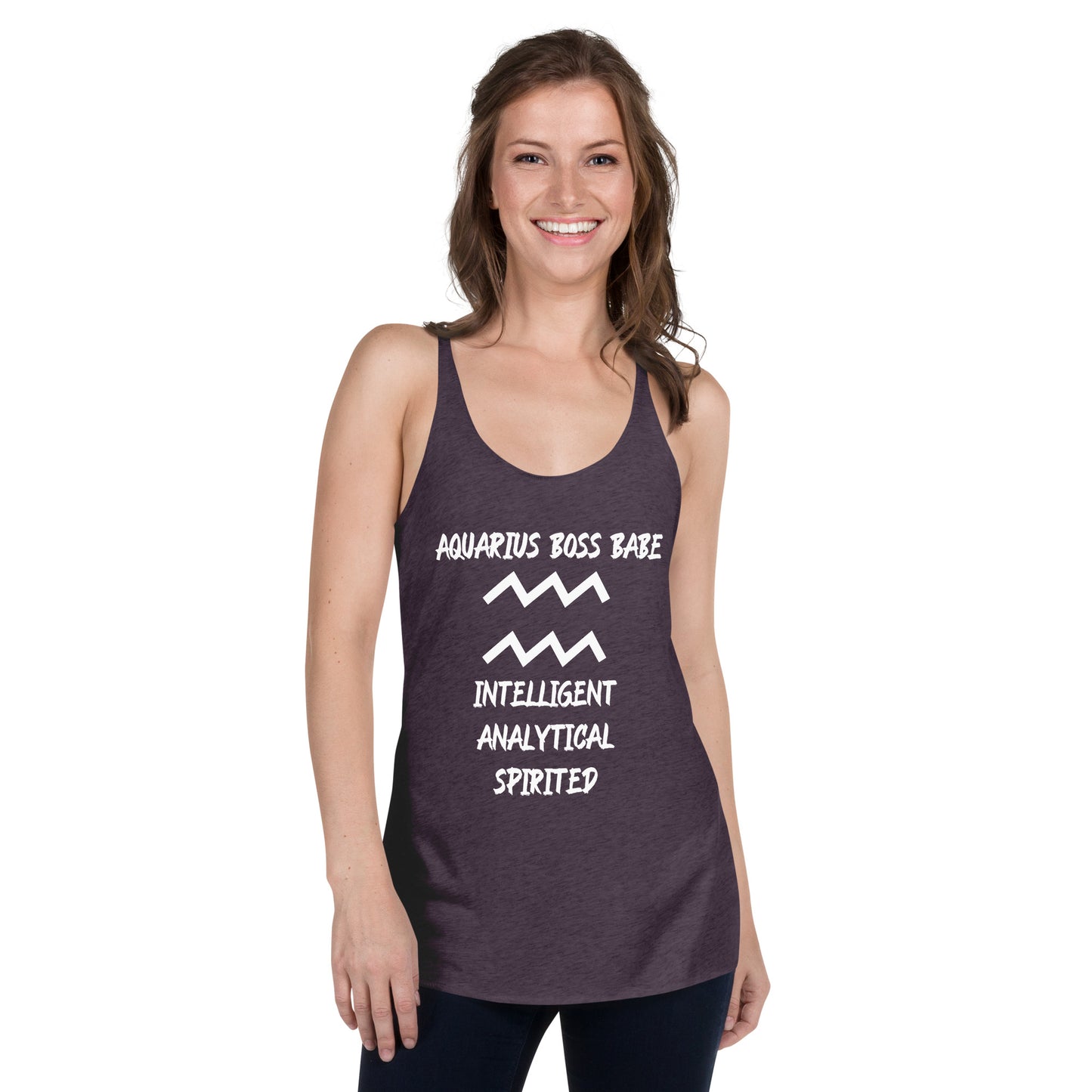 “Aquarius Boss Babe” Women's Racerback Tank