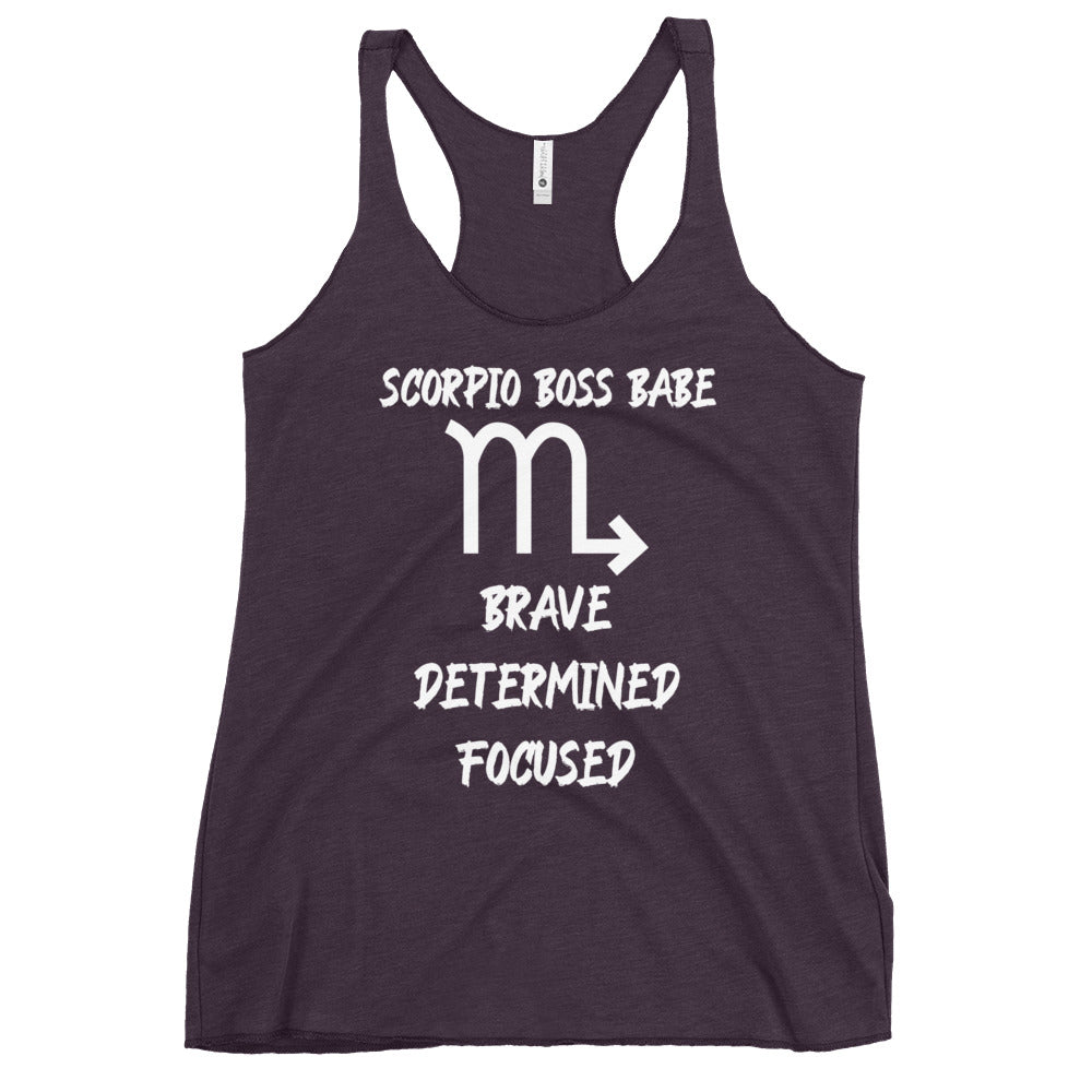 “Scorpio Boss Babe” Women's Racerback Tank