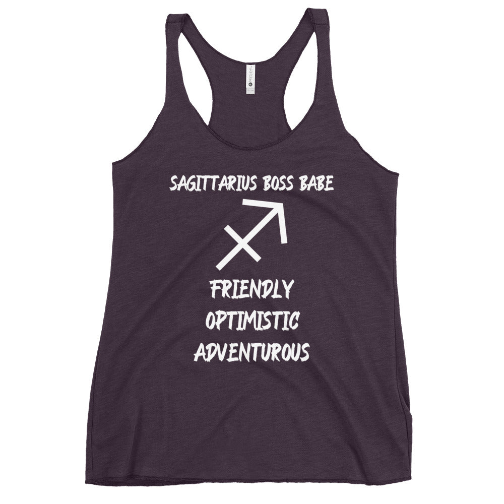 “Sagittarius Boss Babe” Women's Racerback Tank