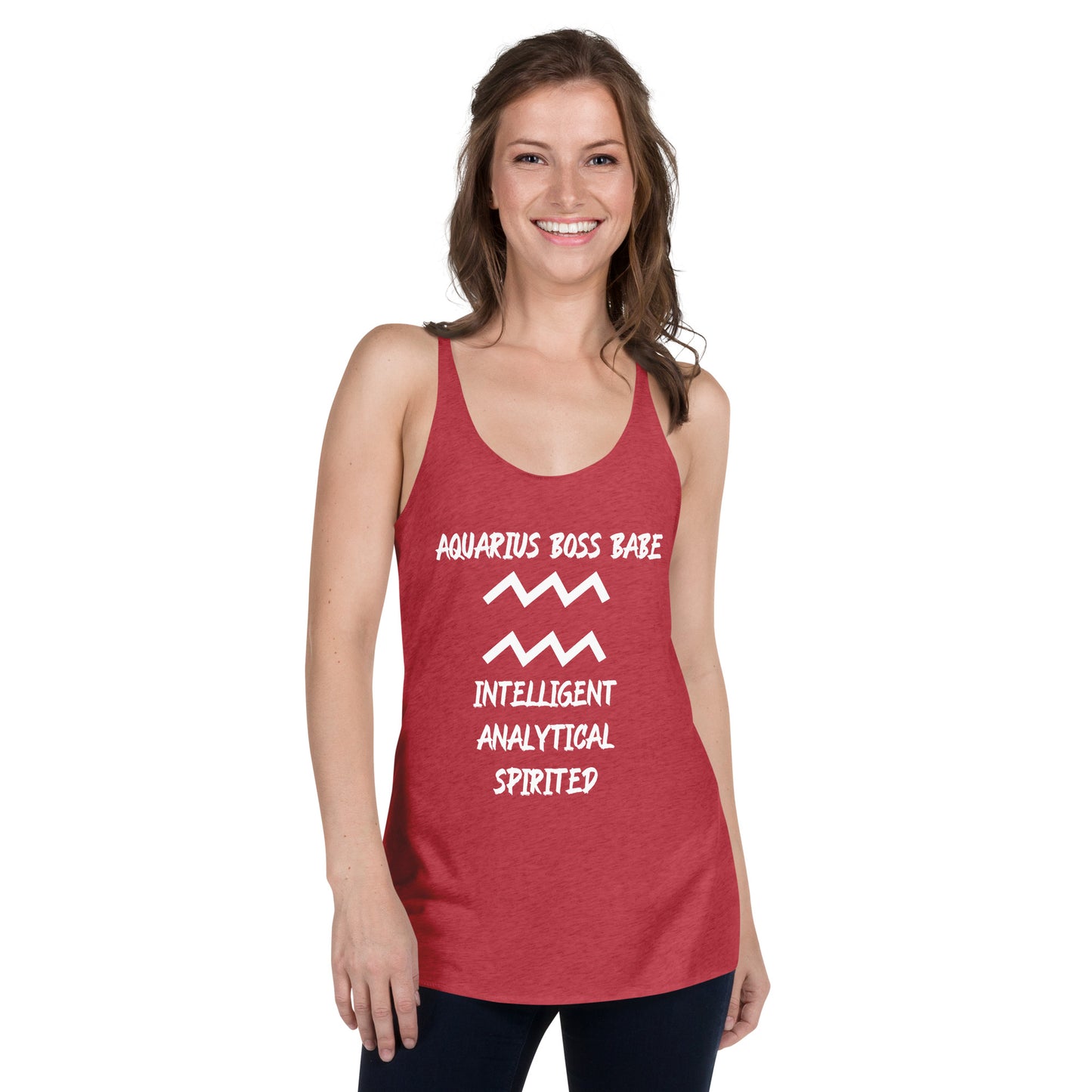 “Aquarius Boss Babe” Women's Racerback Tank
