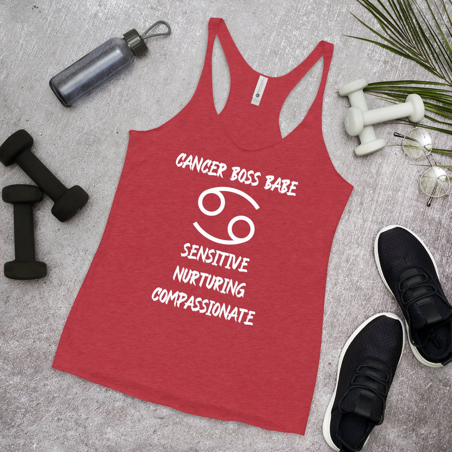“Cancer Boss Babe” Women's Racerback Tank