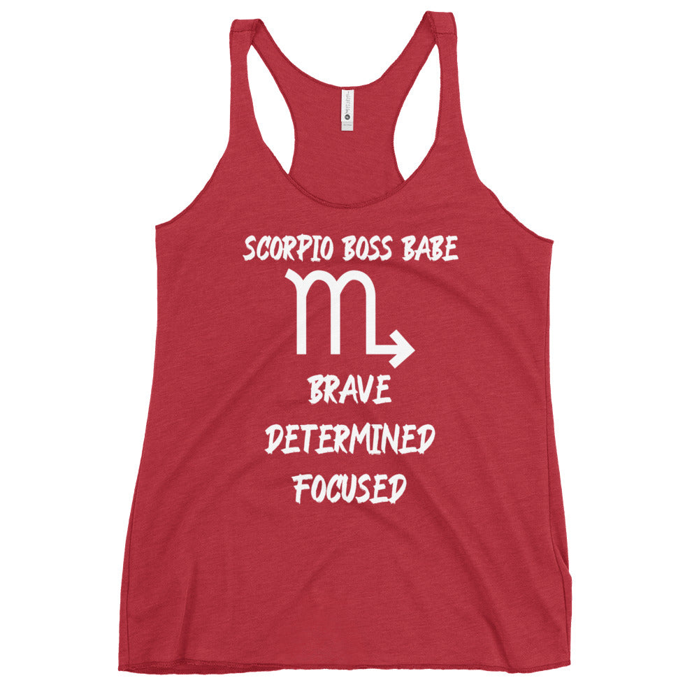 “Scorpio Boss Babe” Women's Racerback Tank