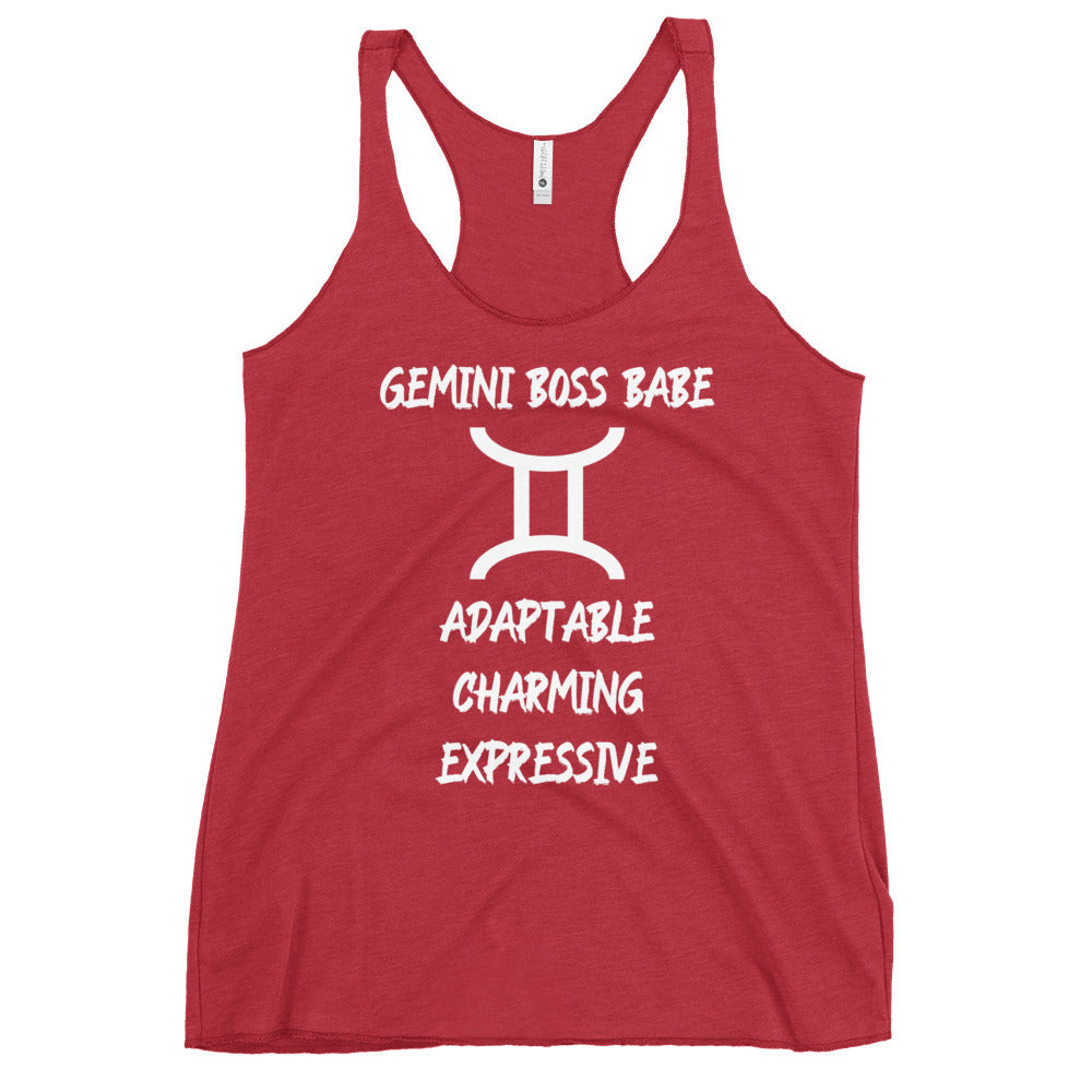 “Gemini Boss Babe” Women's Racerback Tank
