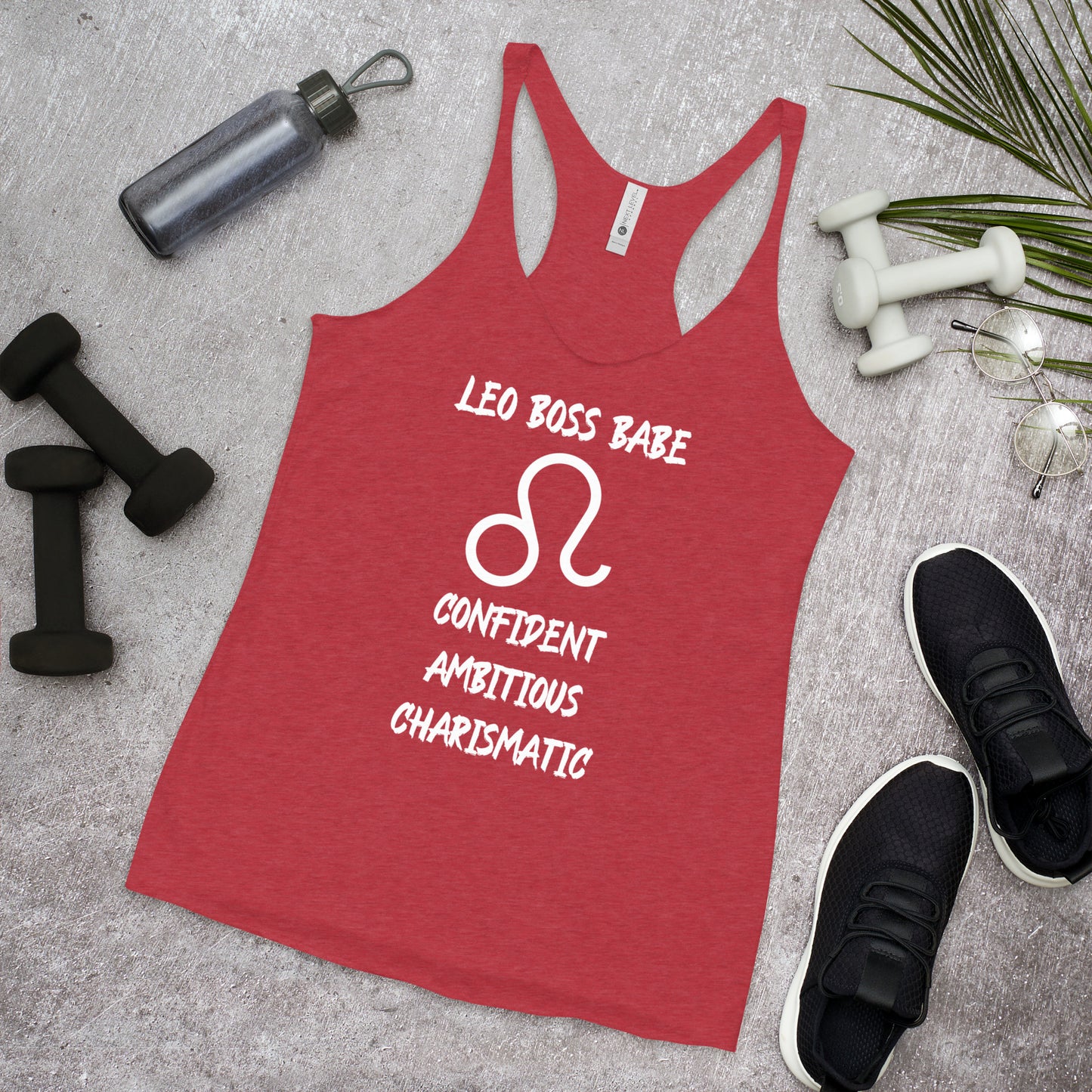 “Leo Boss Babe” Women's Racerback Tank