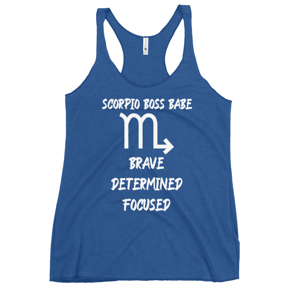 “Scorpio Boss Babe” Women's Racerback Tank