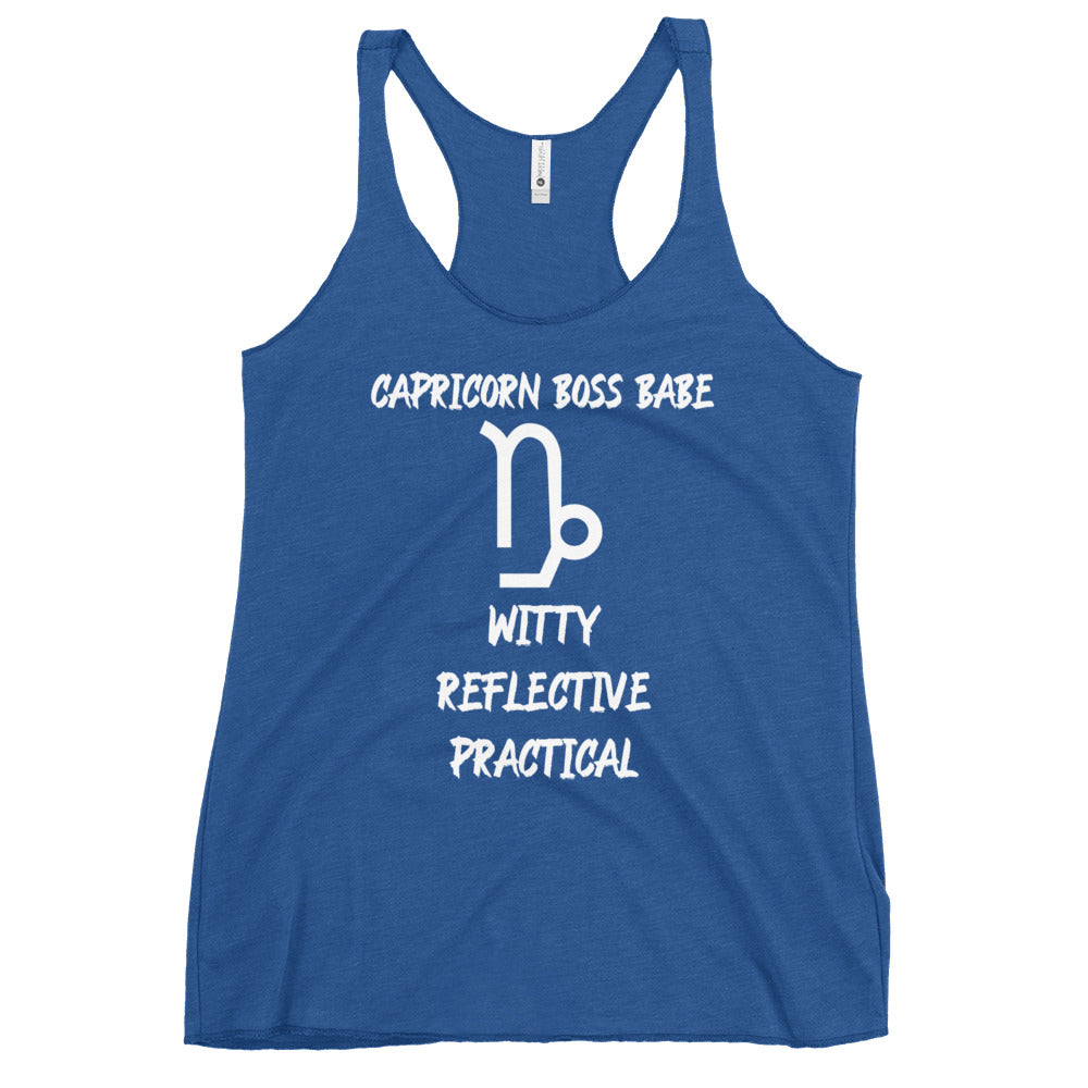 “Capricorn Boss Babe” Women's Racerback Tank