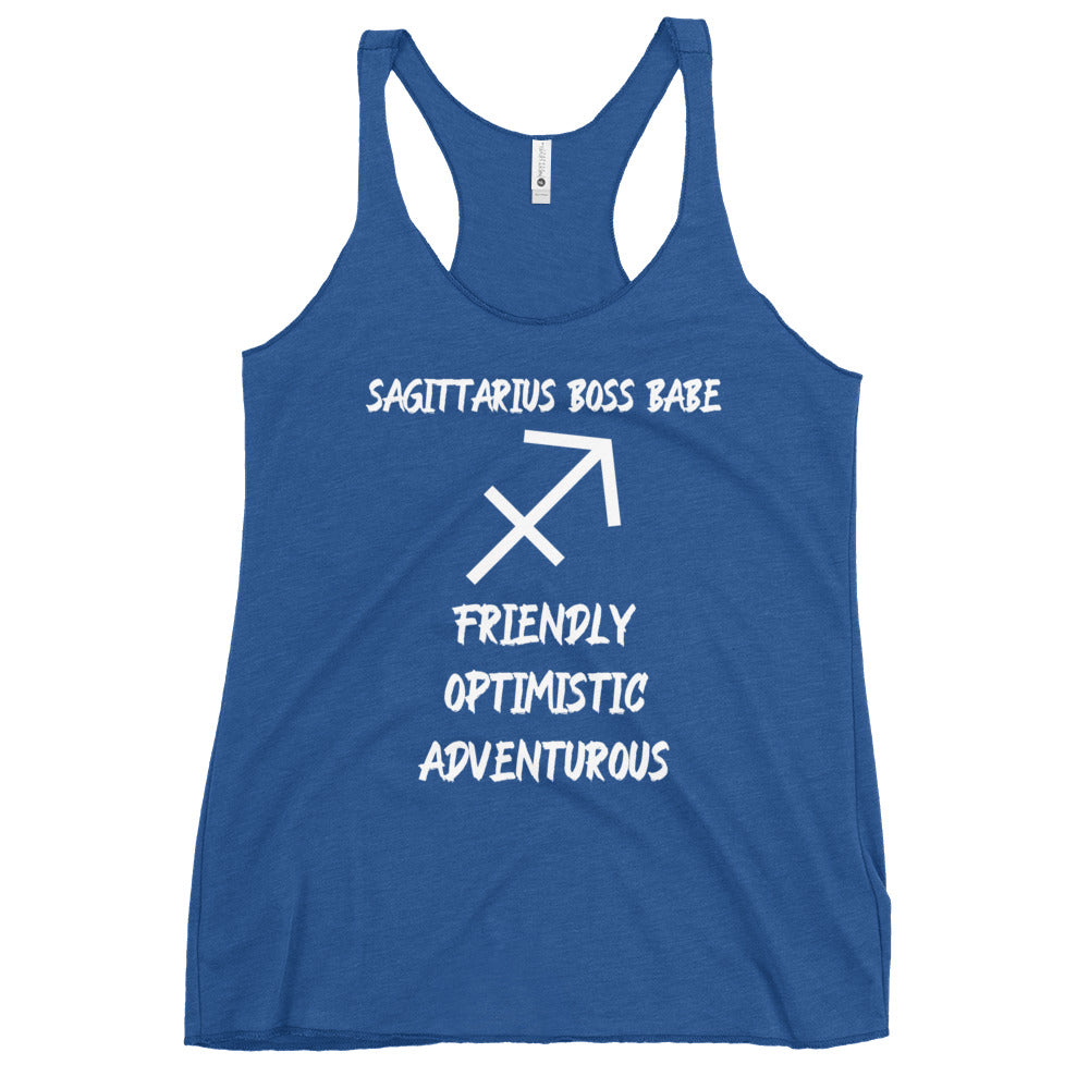 “Sagittarius Boss Babe” Women's Racerback Tank