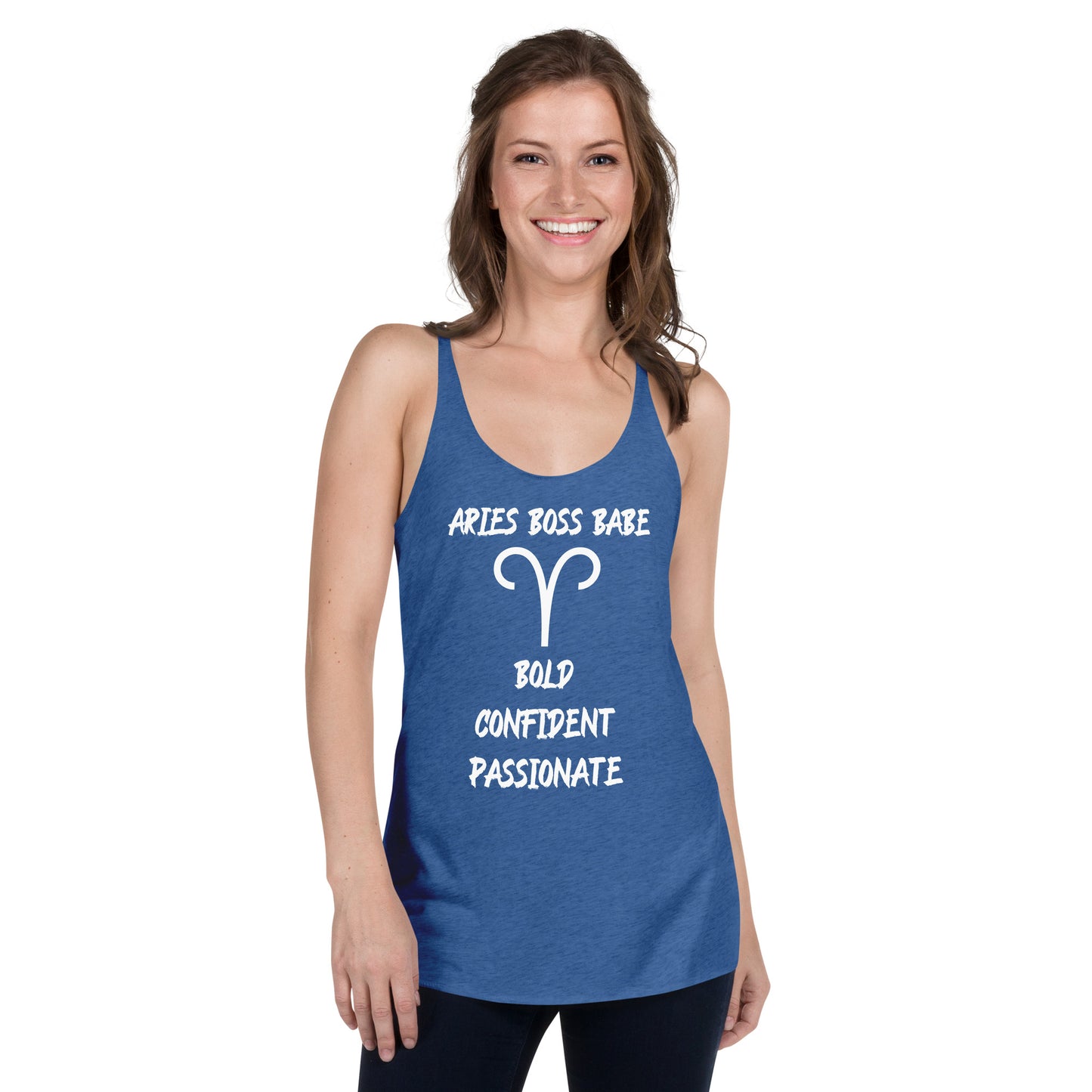 “Aries Boss Babe” Women's Racerback Tank