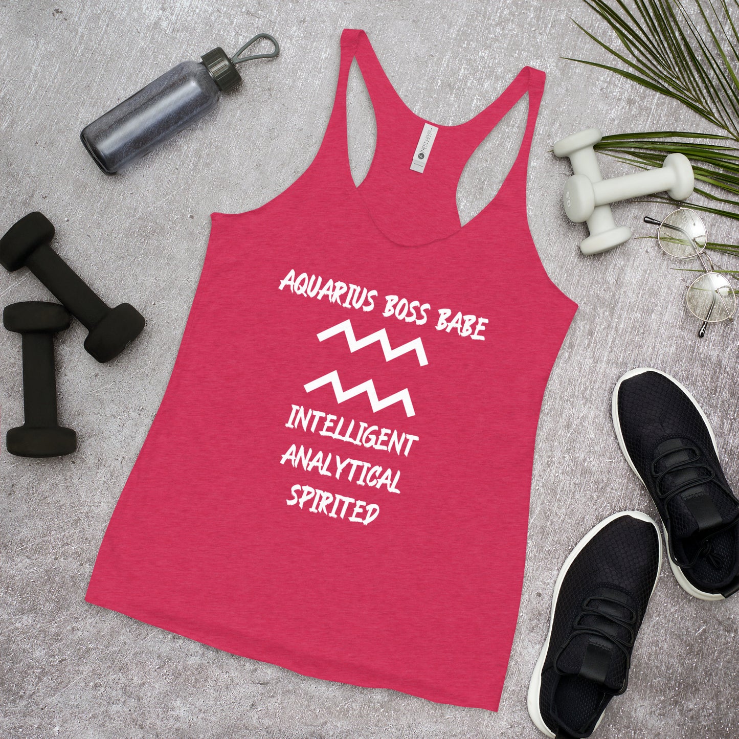 “Aquarius Boss Babe” Women's Racerback Tank