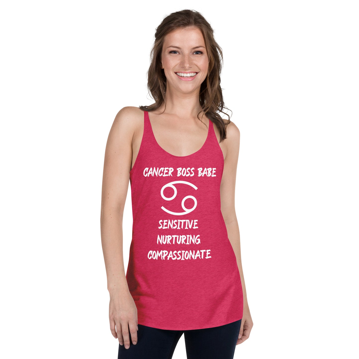 “Cancer Boss Babe” Women's Racerback Tank