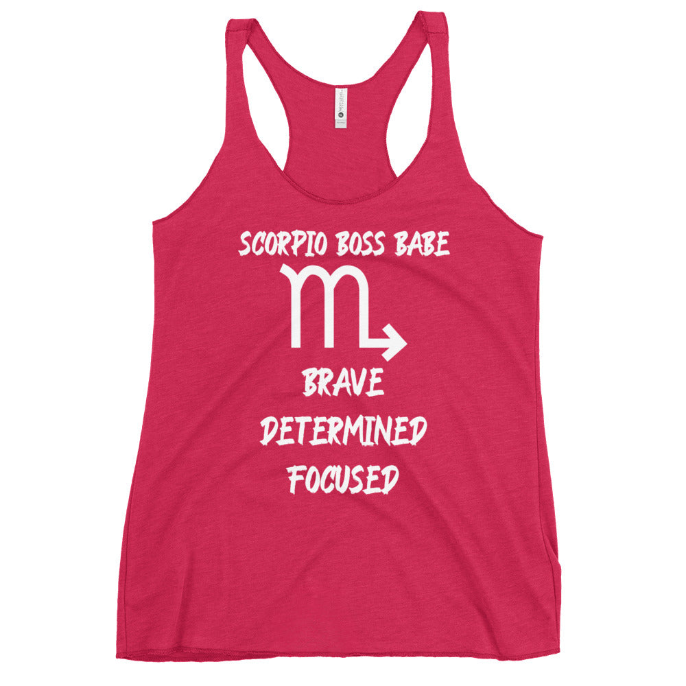 “Scorpio Boss Babe” Women's Racerback Tank