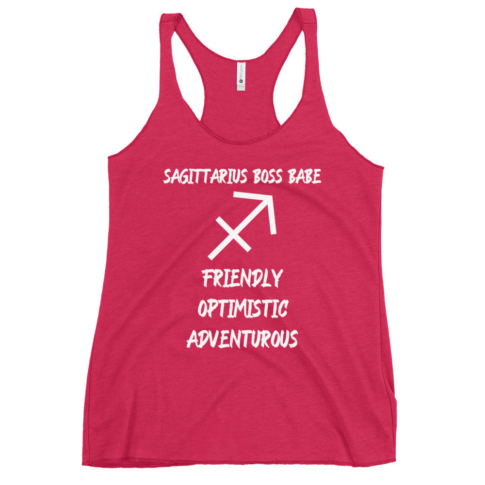 “Sagittarius Boss Babe” Women's Racerback Tank
