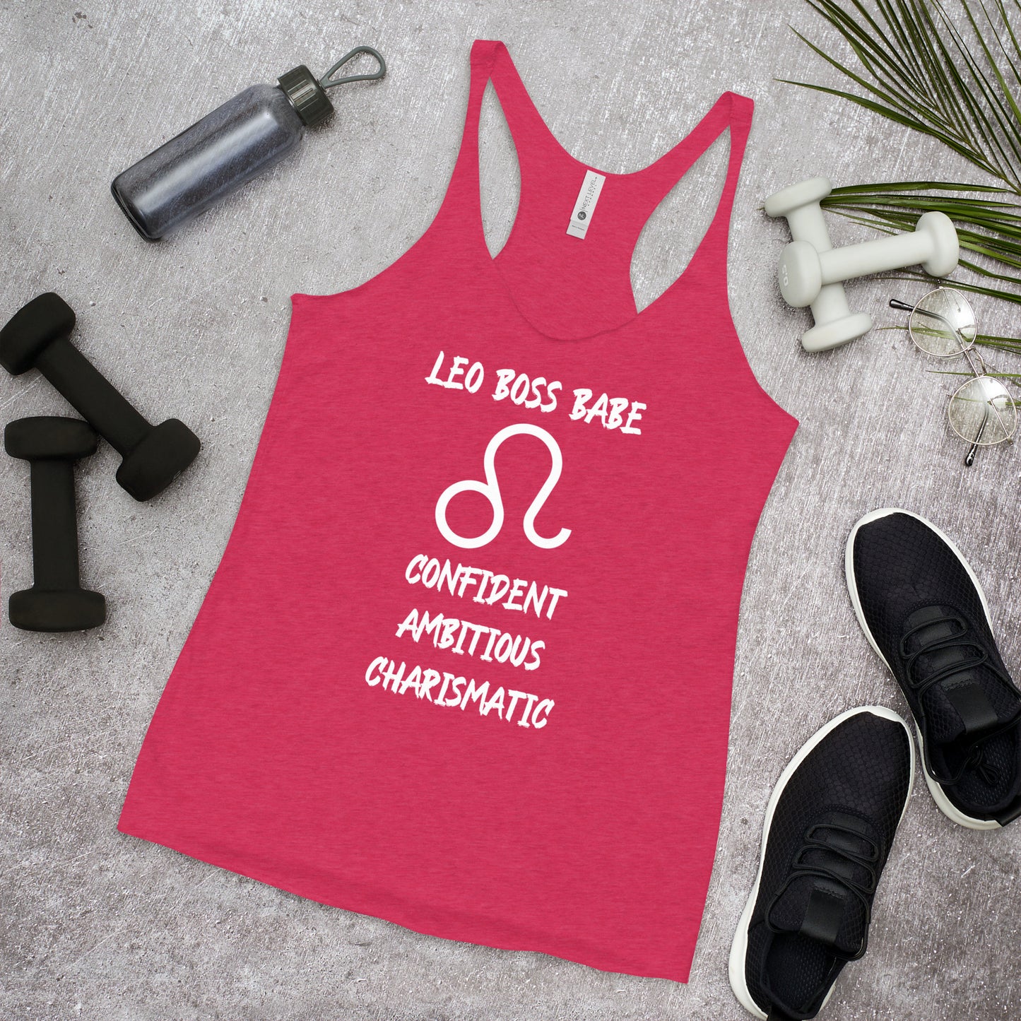 “Leo Boss Babe” Women's Racerback Tank