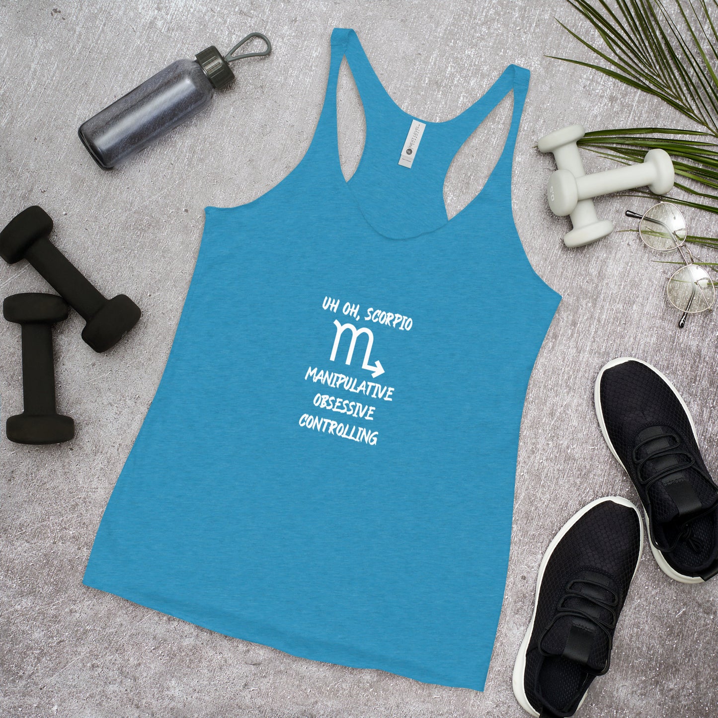 “Uh Oh, Scorpio” Women's Racerback Tank