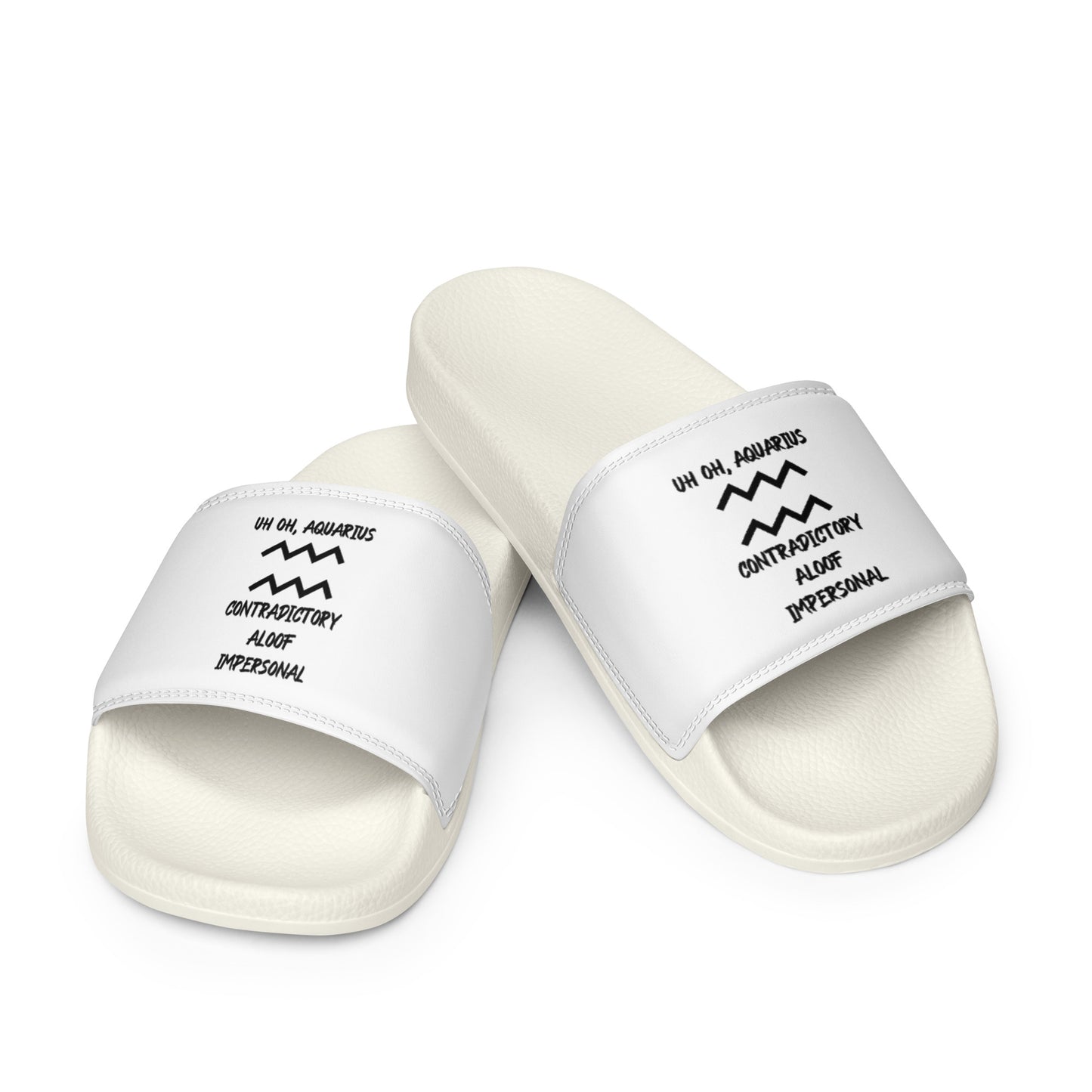 “Uh Oh, Aquarius” Women's Slides