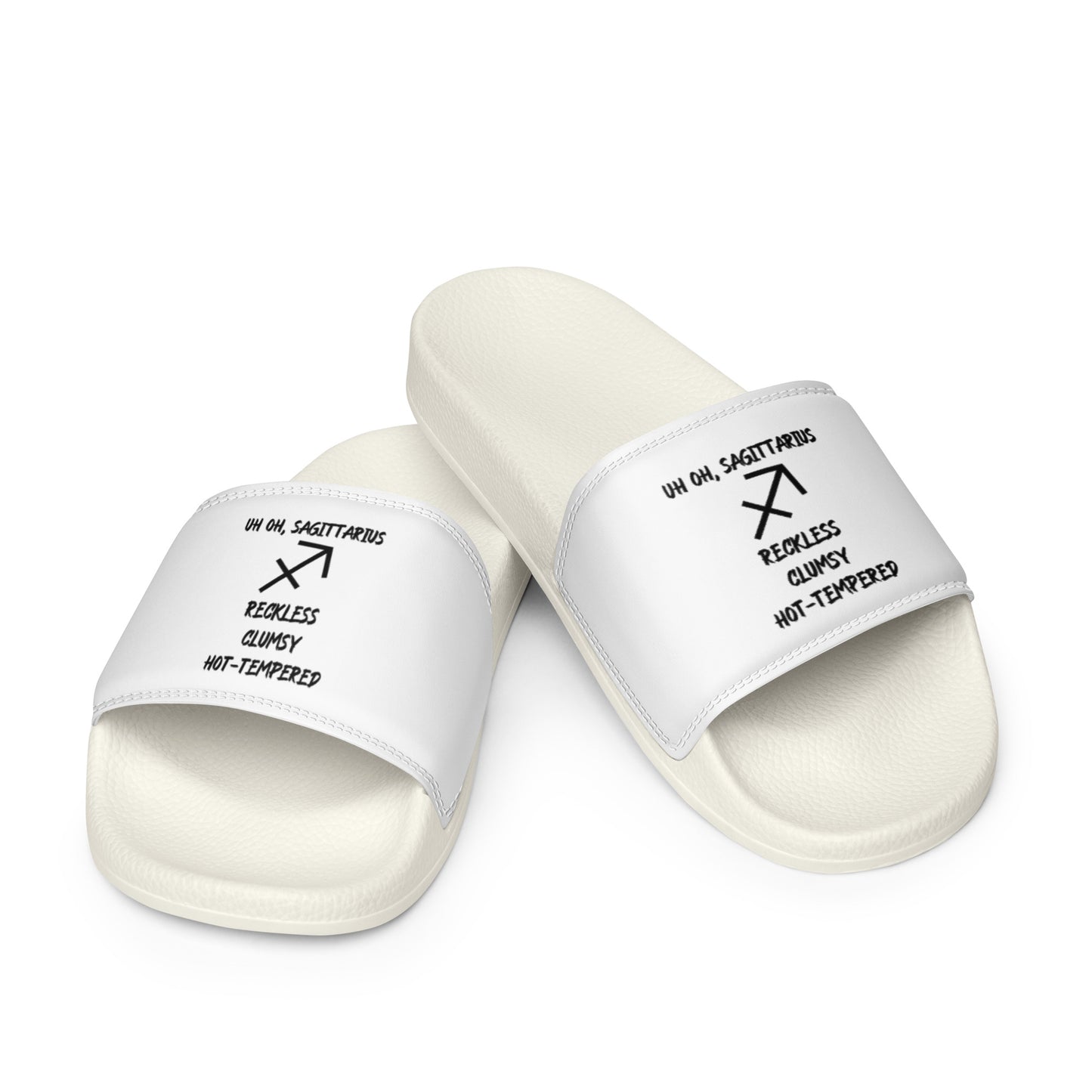 “Uh Oh, Sagittarius” Women's Slides