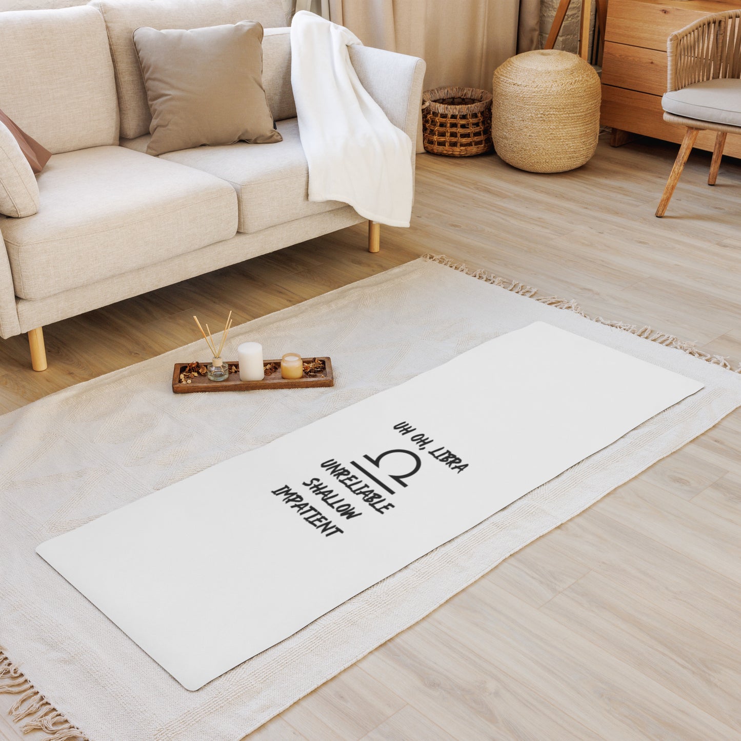 “Uh Oh, Libra” Yoga Mat